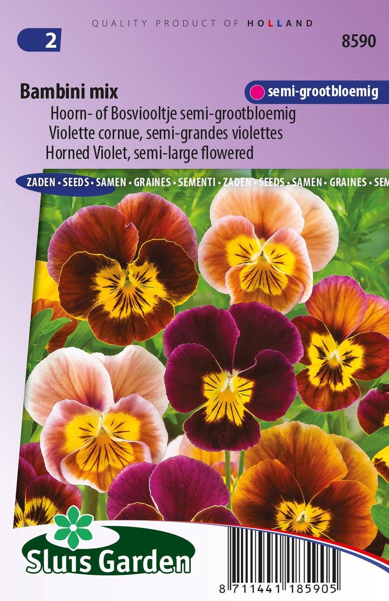 Sluis Garden - Bosviooltje Bambini Mix (Viola)