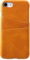 Casecentive Leren Wallet back case - Portemonnee hoesje - iPhone 7 / 8 / SE 2020 tan