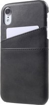 Casecentive Leren Wallet back case - Portemonnee hoesje - iPhone XR zwart