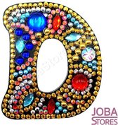 Diamond Painting "JobaStores®" Sleutelhanger Alfabet Letter D