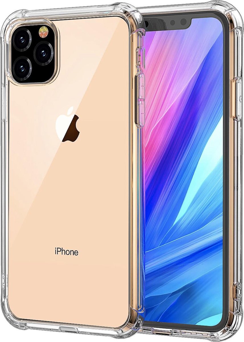 Geschikt voor Luxe Shockproof Back cover voor Apple iPhone 11 Pro - Transparant - Soft TPU