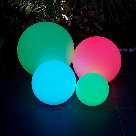 MaxxHome Led bol- RGB met afstandsbediening - voor binnen en buiten -... | bol.com
