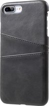 Casecentive Leren Wallet back case - Portemonnee hoesje - iPhone 7 / 8 Plus zwart