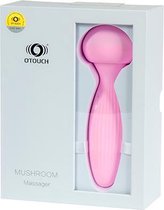 Otouch - Mushroom USB Massager - Waterproof - 7 vibratie standen - 100% Softtouch Silicone - Oplaadbaar via USB - Pastel Roze