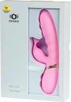 Otouch - Melow USB Vibrator - 2 motoren - Waterproof - 7 vibratie standen - 100% Softtouch Silicone - Oplaadbaar via USB - Pastel Pink