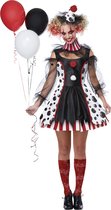 CALIFORNIA COSTUMES - Psycho clown outfit met stippen voor dames - L (42/44)