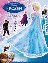 Groot stickervel Disney Frozen Herbruikbare Raamstikkers - Anna - Elsa - Hans - Olaf