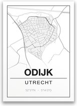 Poster/plattegrond ODIJK - 30x40cm