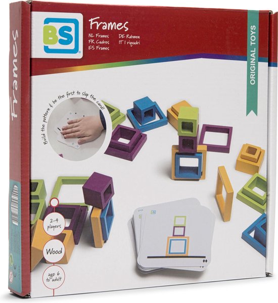 BS Toys Frames Kinder Spel - Speelgoed 6 Jaar - Educatief - Hout - 48 Stuks