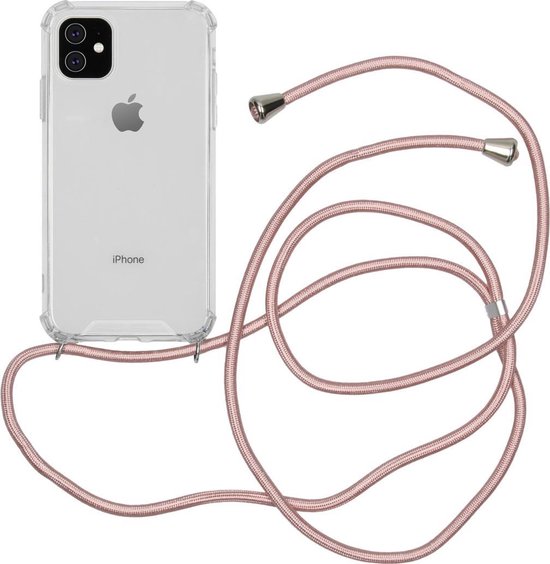 iMoshion Backcover met koord iPhone 11 hoesje - Rosé Goud | bol.com