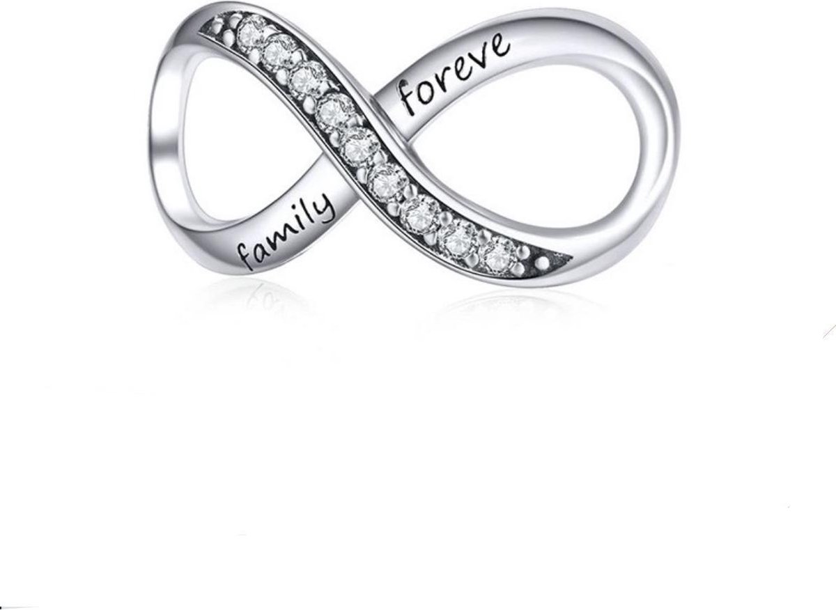 Zilveren bedel Family| Bedel Infinity Family Forever | Bedels Charms Beads  | 925... | bol.com