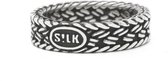 SILK Jewellery - Zilveren Ring - Mesh - 152.18.5 - Maat 18.5