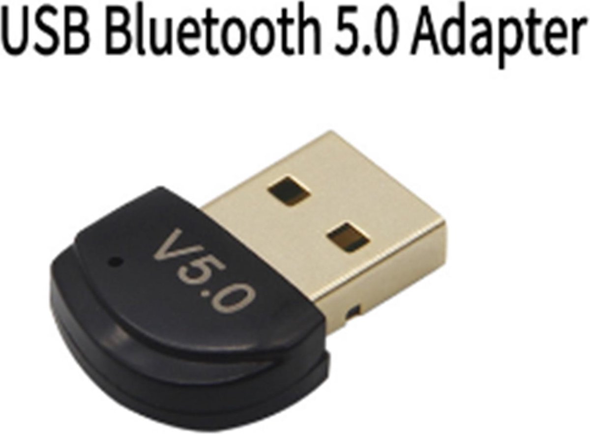 Bluetooth CSR 5.0 Dongle - Mini Bluetooth 5.0 USB Adapter – Dongle - Bluetooth adapter - draadloze dongle - verbind meerdere bluetooth apparaten - Merkloos