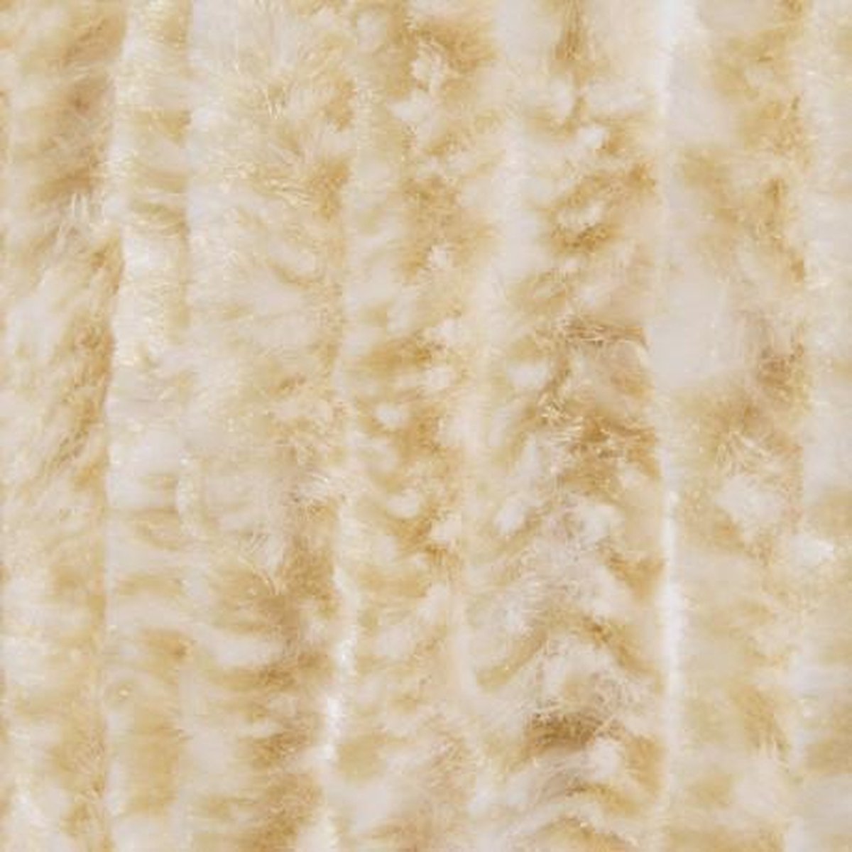 Kattenstaart - Vliegengordijn - Horgordijn - 100cm x 230cm - Beige/Wit