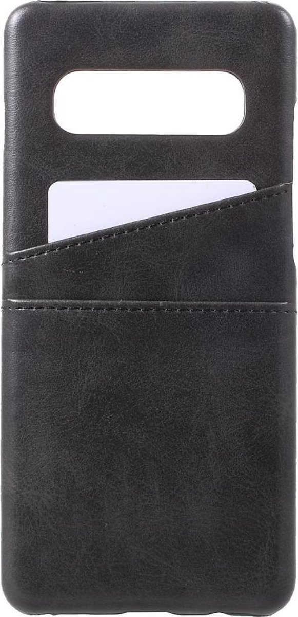 Casecentive Leren Wallet back case Galaxy S10 zwart