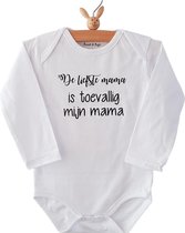 Romper mama - Wit - Maat 50/56