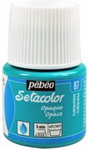 Pébéo Setacolor Turquoise Textielverf - 45ml textielverf voor donkere en lichte stoffen