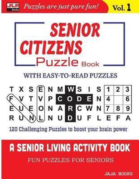 Senior Citizens Puzzle Book, Jaja Books 9781790947409 Boeken