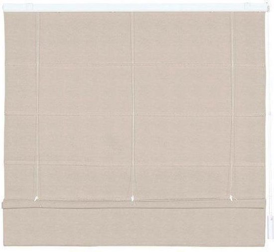 Basic Vouwgordijn, 12 maten, 7 kleuren, beige, 140 x 175 cm