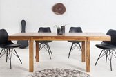 Massief houten Verlengbare tafel 120cm-200cm gelakt