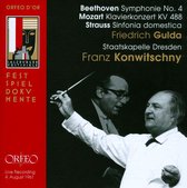 Friedrich Gulda, Staatskapelle Dresden, Franz Konwitschny - Symphony No.4/Klavierkonzert Kv488/Symphony Domestica (2 CD)