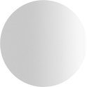 Een effen witte cirkel.