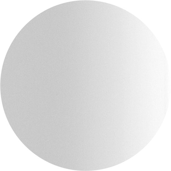 Een effen witte cirkel.