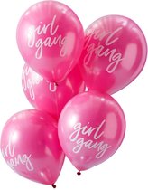 Ginger Ray Good Vibes 'Girl Gang' verjaardag ballon Ø 35 cm - roze Set-10