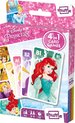 Afbeelding van het spelletje Disney Princess - 4in1 - Speelkaarten (Kwartet, Memo, Snap, Actie spel)