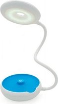 USB LED multifunctionele flexibele draagbare bureaulamp (wit/blauw)