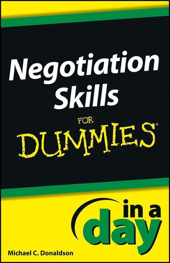 In A Day For Dummies - Negotiating Skills In a Day For Dummi ... - cover