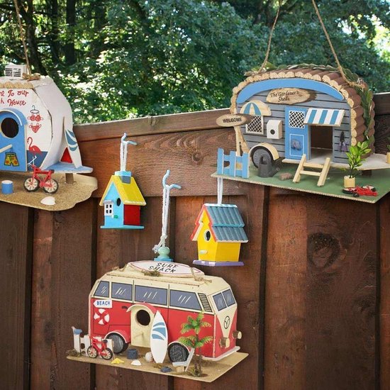 Caravan Vogelhuisje Rode Camper Bol