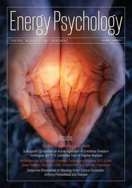 Energy Psychology Journal, 7 1 (Energy Psychology 9781604151336 Boeken