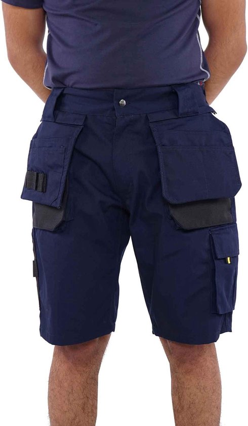 STØRVIK Job Pantalon de travail Court Homme - Taille S - Bleu foncé