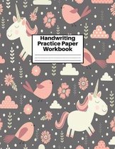 Handwriting Practice Paper Workbook