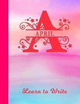 April Learn to Write