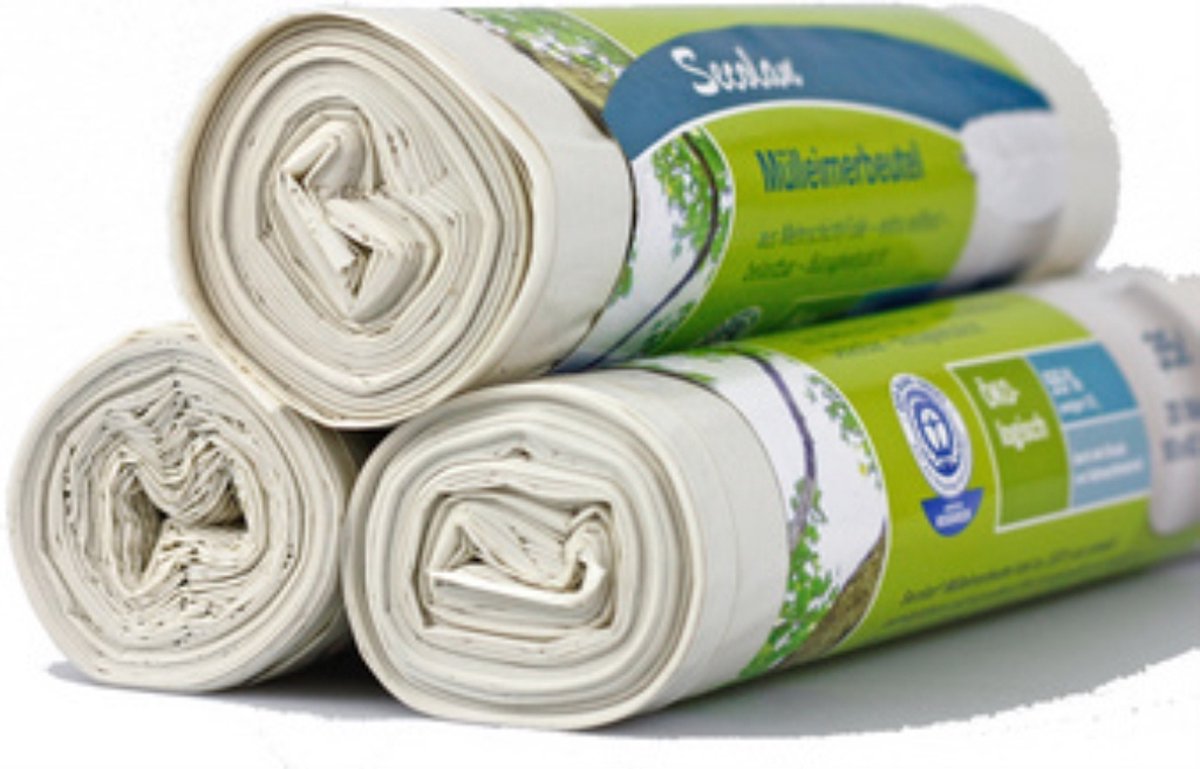 Secolan® vuilnisemmerzakken, materiaal recycling-polyetheen, 20, 35 of 60 liter, per rol