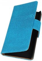 Devil Booktype Wallet Case Hoesjes voor Huawei Ascend G525 Turquoise