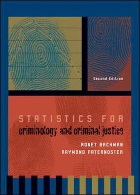 Statistics for Criminology and Criminal Justice 9780072518443