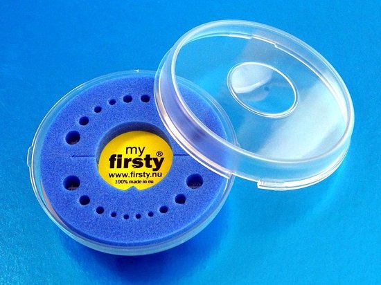 Tandendoosje + SOS Polsbandje Firsty® (blauw, jongen)