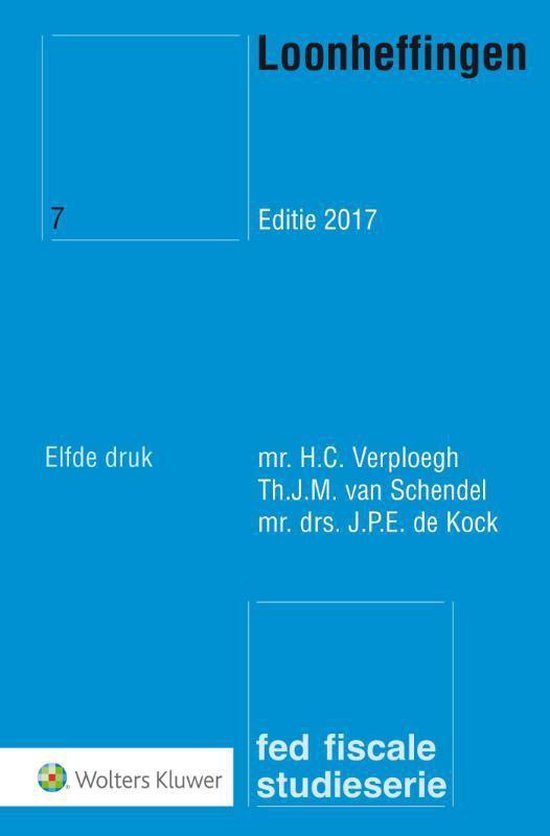 Loonheffingen 2017 - cover