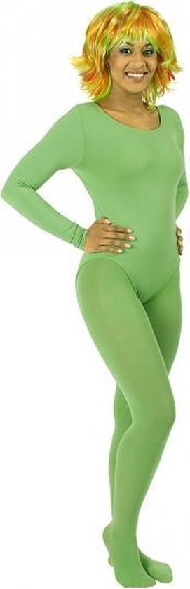 Groene verkleed panty/maillot voor Verkleedkleding/carnavalskleding... |