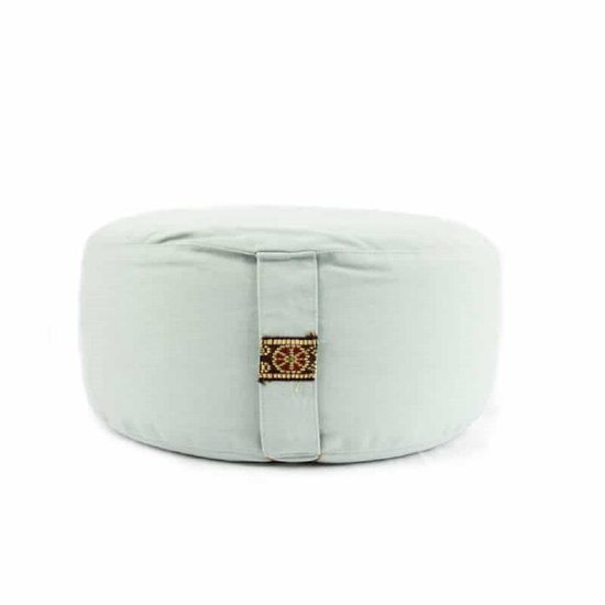 Meditatiekussen rond lichtturquiose – Yogi & Yogini — afbeelding 2