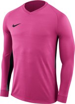 Nike Tiempo Premier LS Jersey  Sportshirt - Maat S  - Mannen - roze/zwart