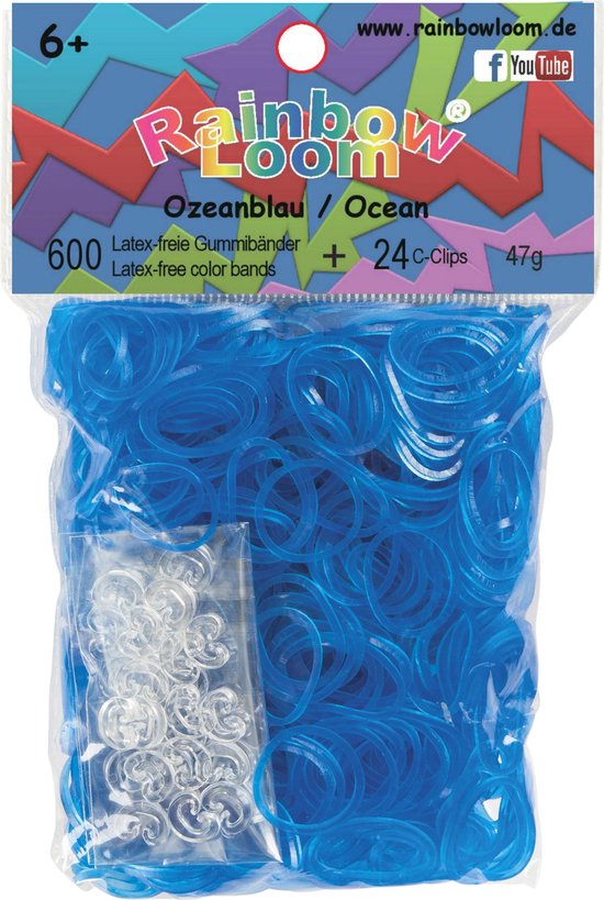Bandes élastiques Rainbow Loom Bleu 600 pcs | bol.com