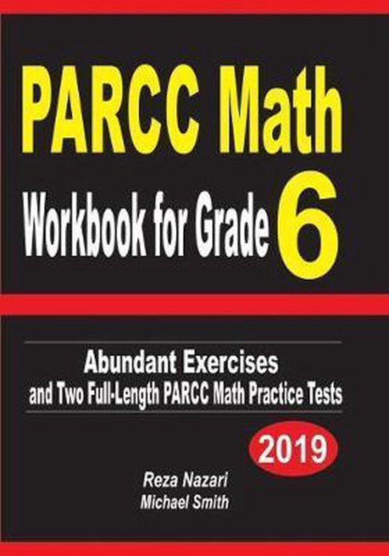 PARCC Math Workbook for Grade 6 - cover