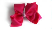 Jessidress Meisjes Haarclip met Haarstrikje van 12 cm - Fushia