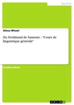 Zu: Ferdinand de Saussure - 'Cours de linguistique générale'