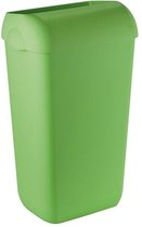 WillieJan Marplast afvalbak -Groen – 23 liter – met hidden cover – muurbevestiging of vrijstaand