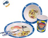 Kinderservies Piraten & Schatten, 5-delige set